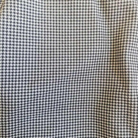Chef Pants Black & White Houndstooth Unisex Elastic Waist Two Large Pockets - Picture 2 of 5
